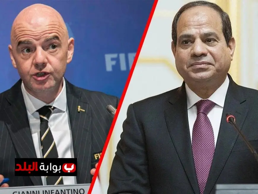 الرئيس السيسي يرحب بإنفانتينو في قمة شرم الشيخ للسلام