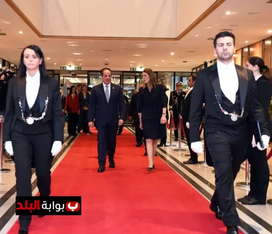 الرئيس السيسي يجتمع برئيسة البرلمان الأوروبي في بروكسل لتعزيز التعاون الدولي