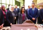 وزيرة التضامن ومحافظ الفيوم يزوران معرض كنزي للحرف اليدوية في ديوان المحافظة