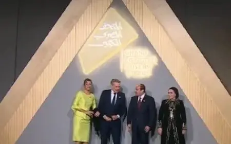 الرئيس السيسي يؤكد: الحضارة بدأت حروفها الأولى هنا في مصر