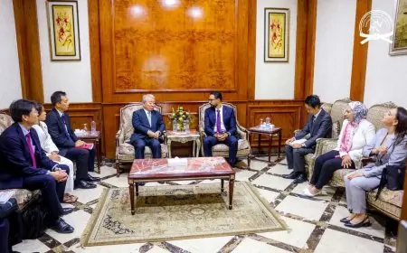 مطيع يلتقي برئيسة الجايكا اليابانية لتعزيز رياضة الجودو في مصر