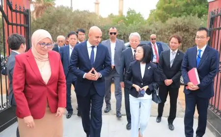 زيارة مميزة من وزير التعليم والأميرة أكيكو لمعاينة المدرسة المصرية اليابانية في مدينة نصر