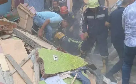 محافظ القاهرة يأمر بتوفير الرعاية الصحية الفورية للمصابين في انهيار جزئي لعقار بحي الخليفة