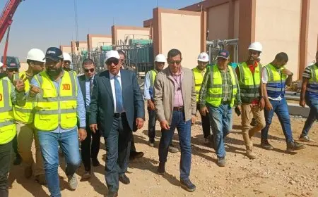 وزير الكهرباء يقوم بجولة تفقدية في محطة تحويل ND5 بجهد 220/66/11 وسعة 350 ميجا فولت أمبير