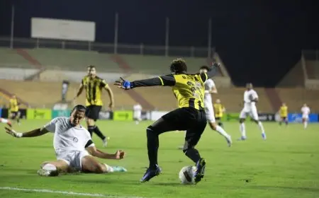 مباراة المقاولون العرب وسموحة تنتهي بالتعادل السابع في الدوري المصري الممتاز