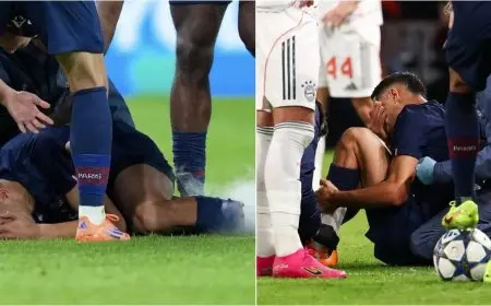 إصابة مؤلمة لأشرف حكيمي في دوري أبطال أوروبا قبل 45 يومًا من انطلاق كأس أمم أفريقيا