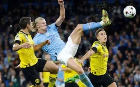 مانشستر سيتي وبروسيا دورتموند في صراع مثير بدوري أبطال أوروبا اليوم