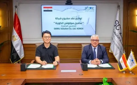 رئيس هيئة قناة السويس يوقع عقد «ساميل سولوشن» لصناعة الملابس الجاهزة باستثمارات 4.49 مليون دولار