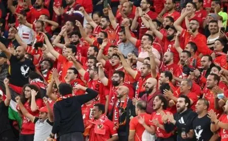 جماهير الأهلي تشعل حماس اللاعبين برسائل قوية قبل مباراة سيراميكا كليوباترا