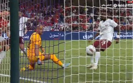 جراديشار يسجل الهدف الثاني للأهلي في مرمى سيراميكا كليوباترا