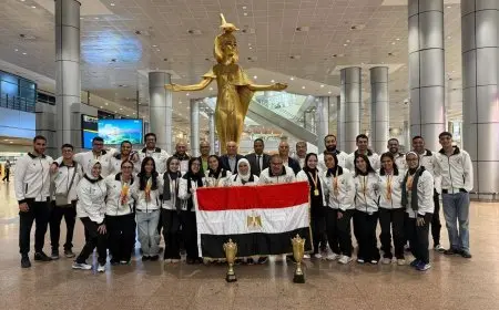 وزارة الشباب والرياضة تحتفي بأبطال منتخب مصر في كرة السرعة بعد فوزهم ببطولة العالم