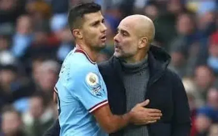 موعد عودة رودري للمشاركة في المباريات يكشفه جوارديولا