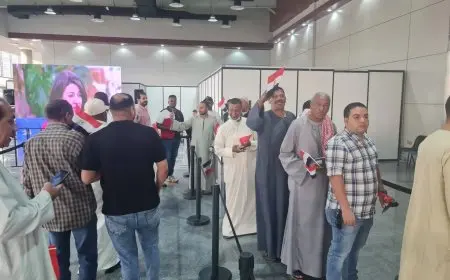 تزايد الحشود في لجان الاقتراع بالكويت خلال اليوم الثاني لانتخابات مجلس النواب 2025 للمصريين بالخارج