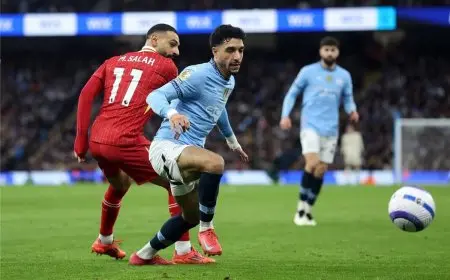 تعرف على موعد مباراة مانشستر سيتي وليفربول في الدوري الإنجليزي صلاح يواجه مرموش