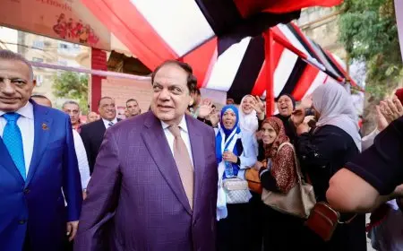 أبو العينين يقوم بجولة ميدانية لتفقد اللجان الانتخابية في محافظة الجيزة