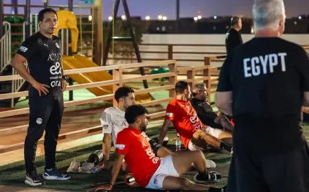 منتخب مصر يخوض تدريبات استشفائية مكثفة قبل المباراة الودية مع أوزبكستان