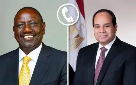 الرئيس السيسي يتحدث مع رئيس كينيا في اتصال هاتفي هام