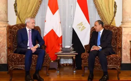 وزير الخارجية يجتمع مع وزير العدل والشرطة السويسري لمناقشة التعاون الأمني