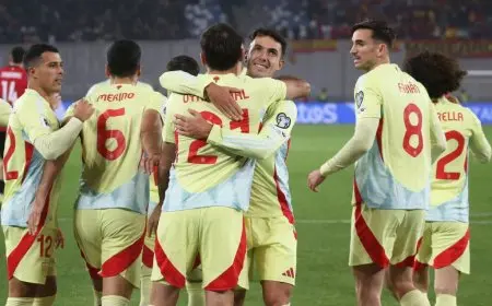 إسبانيا تسجل أربعة أهداف ضد جورجيا وتحقق العلامة الكاملة في تصفيات كأس العالم