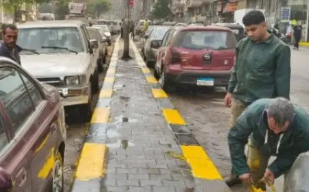 حملة نظافة شاملة في الجيزة ت beautify شارع عثمان محرم بمنطقتي الطالبية والعمرانية