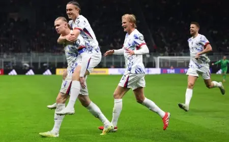 النرويج تحقق انتصارًا ساحقًا على إيطاليا 4-1 وتتأهل لمونديال 2026 مباشرة