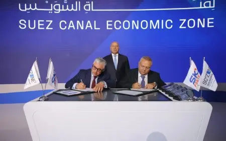 المنطقة الاقتصادية تعقد اتفاقية مع سكاي بورتس لتشغيل محطة متعددة الأغراض