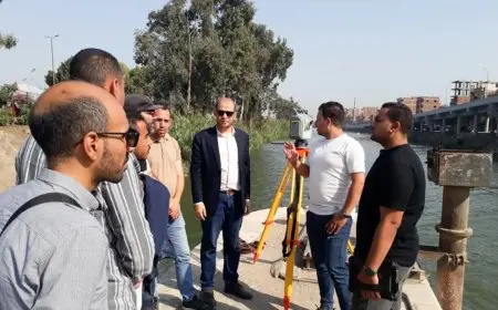 هاني سويلم يشرف على تقدم مشروع إنشاء قاعدة المنشآت الهيدروليكية