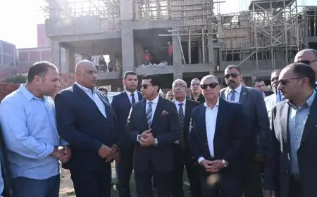 وزير الرياضة يقوم بجولة تفقدية للمشروعات الشبابية والرياضية في الإسماعيلية