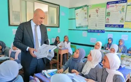 وزير التعليم يقوم بجولة ميدانية في مدارس كفر الشيخ لمتابعة سير العملية التعليمية ورفع كفاءة التعليم