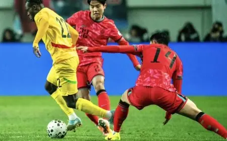 غانا تواجه هزيمة ثانية أمام كوريا الجنوبية خلال فترة التوقف الدولي