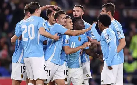 منتخب بلجيكا يحقق التأهل إلى نهائيات كأس العالم بفوز تاريخي على ليختنشتاين بسبعة أهداف