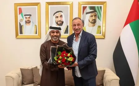 الخطيب يعبر عن شكره لسفير الإمارات في القاهرة