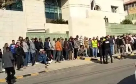 توافد المصريين في الأردن للمشاركة في المرحلة الثانية من انتخابات مجلس النواب 2025