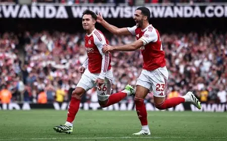 تشكيلة أرسنال لمواجهة توتنهام ساكا يقود الهجوم