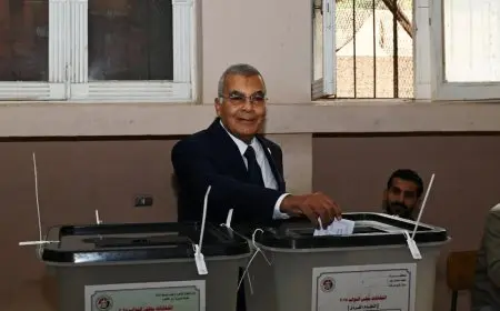 رئيس مجلس الشيوخ يشارك في انتخابات مجلس النواب ويبدأ رحلة التصويت