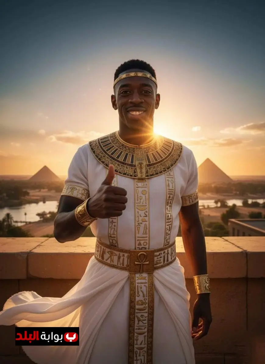 عثمان ديمبيلي يتألق بالزي الفرعوني في احتفالية افتتاح المتحف المصري الكبير