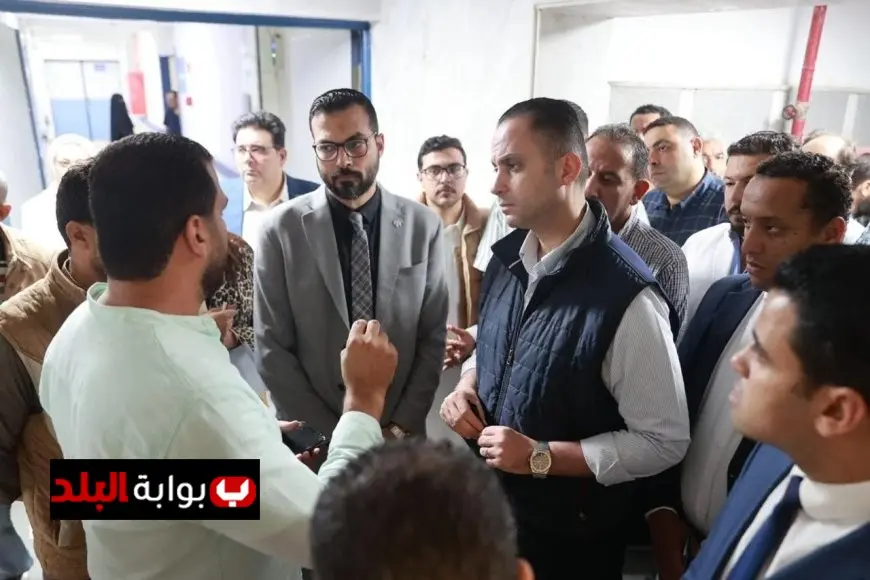 نائب وزير الصحة يقوم بجولة تفقدية في مستشفى الضبعة المركزي للاطمئنان على مستوى الخدمات الطبية للمواطنين