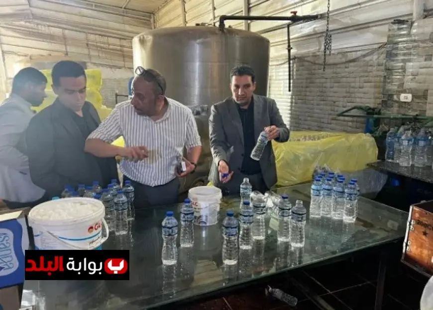 القبض على محطة غير قانونية لتعبئة المياه في القليوبية وضبط 80 ألف زجاجة مياه معدنية