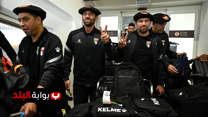 استقبال غير مسبوق لمنتخب فلسطين في بيلباو قبل المباراة الودية مع الباسك