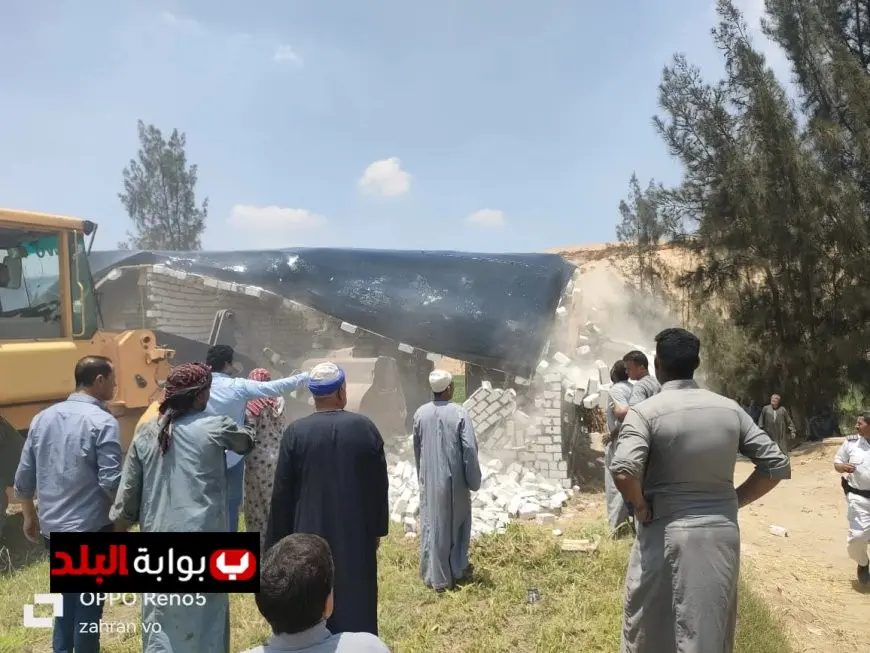 إزالة 164 تعديًا في فرع رشيد تشمل مباني مخالفة وأعمال ردم في المجرى المائي للنهر