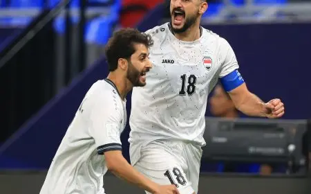 أسود الرافدين يتألقون أمام البحرين بتقدم ثنائي في الشوط الأول بكأس العرب