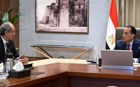 مدبولي يناقش مع وزير الاتصالات آخر مستجدات مشاريع متعددة