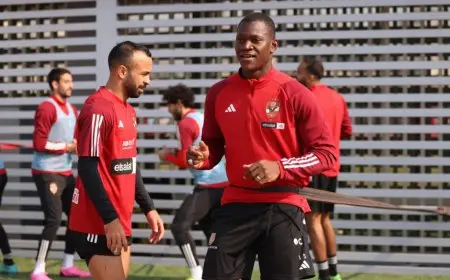 ديانج ينضم لتدريبات الأهلي قبل مواجهة إنبي الهامة