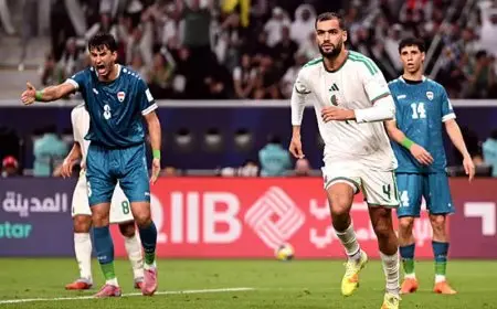 الجزائر تتفوق على العراق وتتأهلان معاً إلى كأس العرب 2023