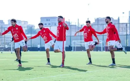منتخب مصر يبدأ تدريباته الصباحية تحضيرًا لكأس أمم أفريقيا