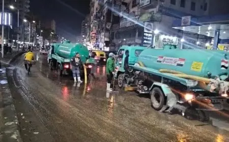 محافظ الغربية يشرف على إزالة تجمعات مياه الأمطار على الطرق ويكثف جهود الكسح