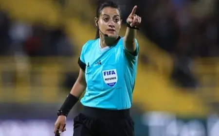 شاهندة المغربى تنضم إلى معسكر المحكمات استعدادًا لكأس العالم للسيدات