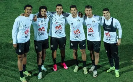 منتخب مصر يستعد لمباراته الهامة بمران أخير في مركز المنتخبات الوطنية بالقاهرة غدا