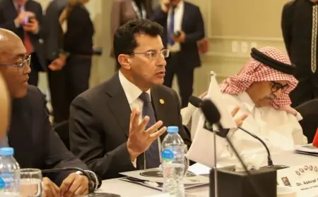 وزير الرياضة ورئيس الاتحاد الدولي يتصدران انطلاق اجتماعات الاتحاد الإفريقي لكرة السلة بمصر