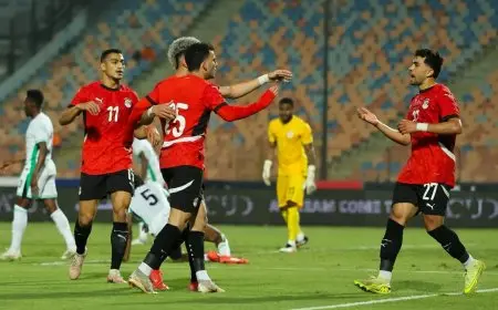 مصر تتعادل مع نيجيريا في الشوط الأول استعدادًا لكأس أمم أفريقيا